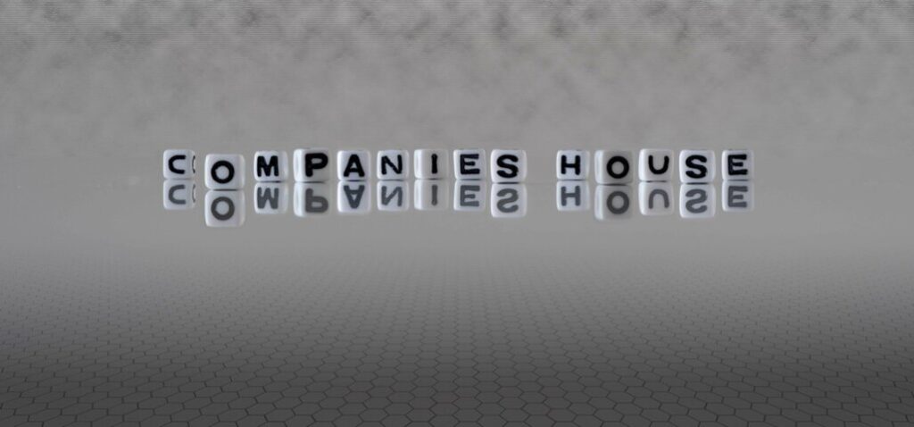 Companies House wording on grey background